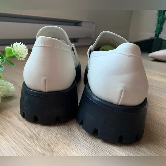 Call It Spring Cream Loafers with Silver Buckle - Picture 10 of 16